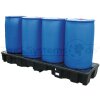 JONESCO Auffangwanne f&uuml;r 4 F&auml;sser (200 l)  -...