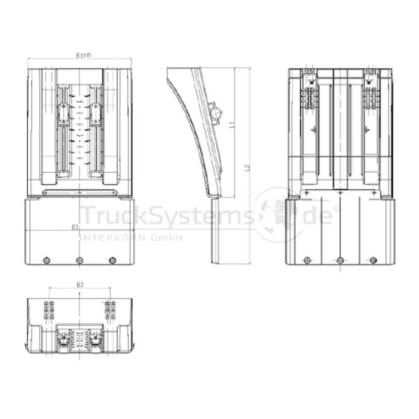 Franz Sauermann Vario-Kotflügel 4906 Spritzlappen 217 SG - 1021 49 06217 10214906217