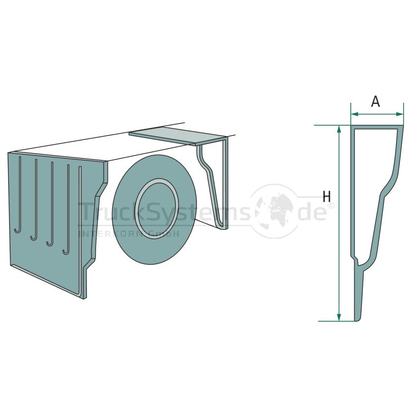 PARLOK Kotflügel KU B460 H400  - 100283