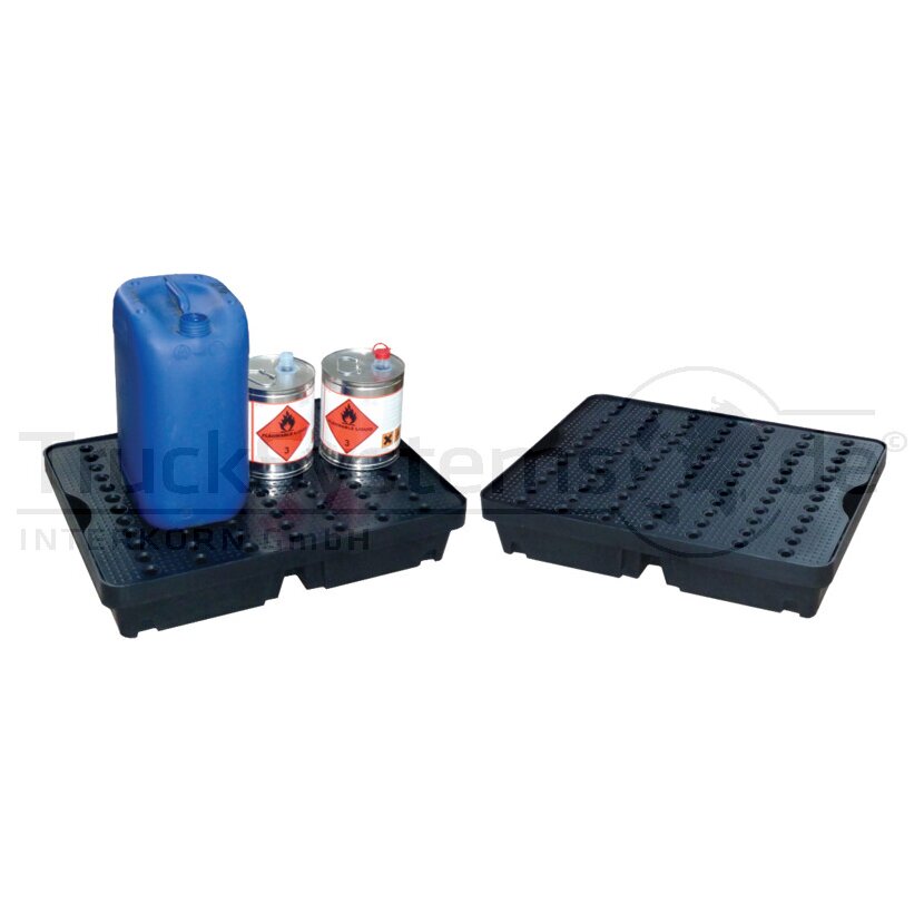 JONESCO Kleingebindewanne mit abnehmb. PE-Lochpl.  - ST1-30-BK-BK/D - ST130BKBKD