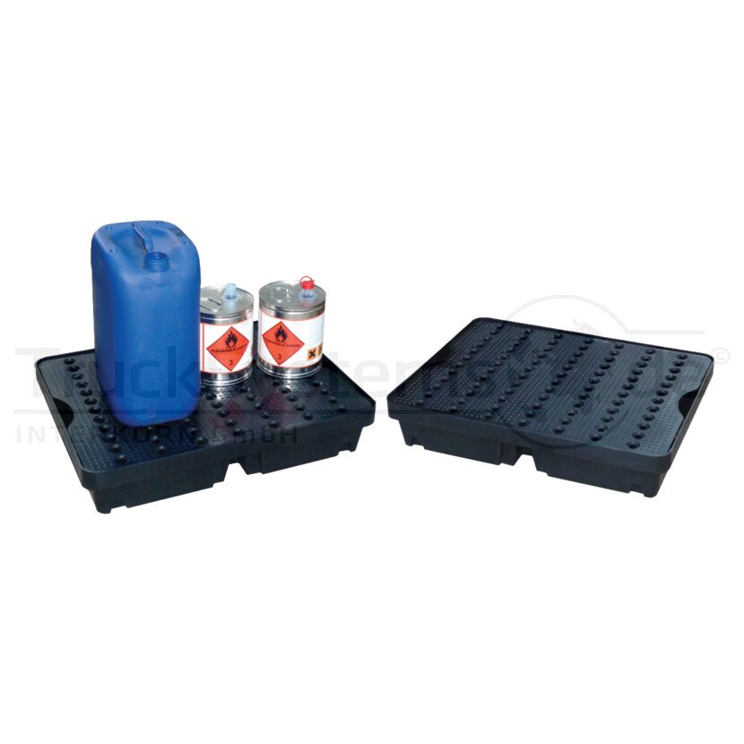 JONESCO Kleingebindewanne mit abnehmb. PE-Lochpl.  - ST1-60-BK-BK/D - ST160BKBKD