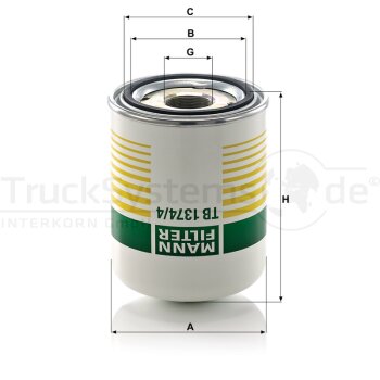 MANN-FILTER Lufttrocknerpatrone, Druckluftanlage TB...