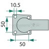 Tragrohr gerade grundiert L:700mm D:40mm  - TG70040-red -  - TG70040red