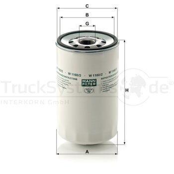 MANN-FILTER Ölfilter W 1160/2 - W1160/2 für...