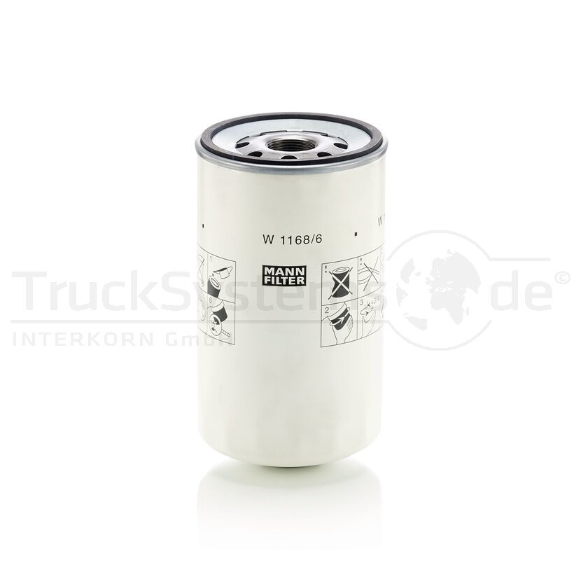 MANN-FILTER Schmierölwechselfilter - W1168/6 - W11686