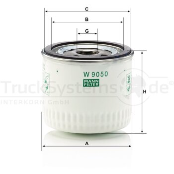 MANN-FILTER Schmierölwechselfilter - W9050