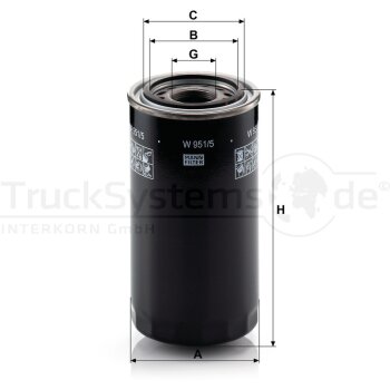 MANN-FILTER Hydraulikfilter, Automatikgetriebe W 951/5 -...