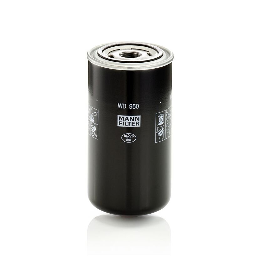 MANN-FILTER Filter, Arbeitshydraulik WD 950 - WD950 für 402219303