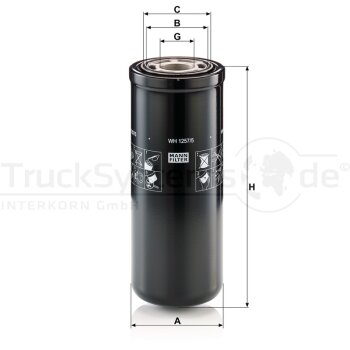 MANN-FILTER Hydraulikfilter, Automatikgetriebe WH 1257/5...