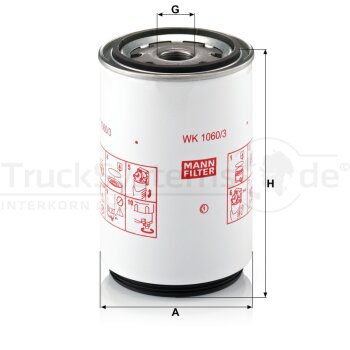 MANN-FILTER Kraftstofffilter WK 1060/3 x - WK1060/3x...