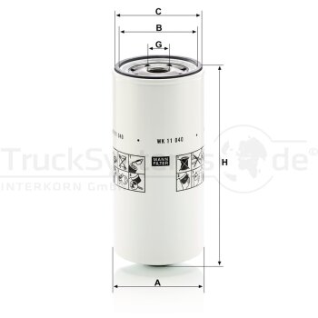 MANN-FILTER Kraftstofffilter WK 11 040 x - WK11040x...