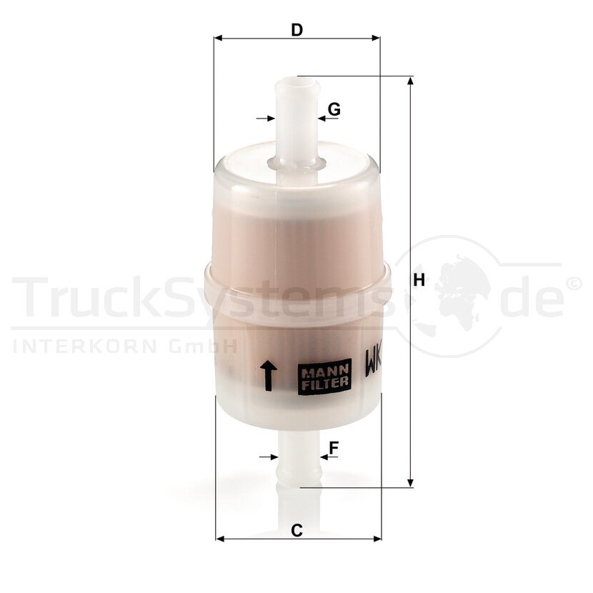 MANN-FILTER Kraftstofffilter WK 32/7 - WK32/7 für GFE8177