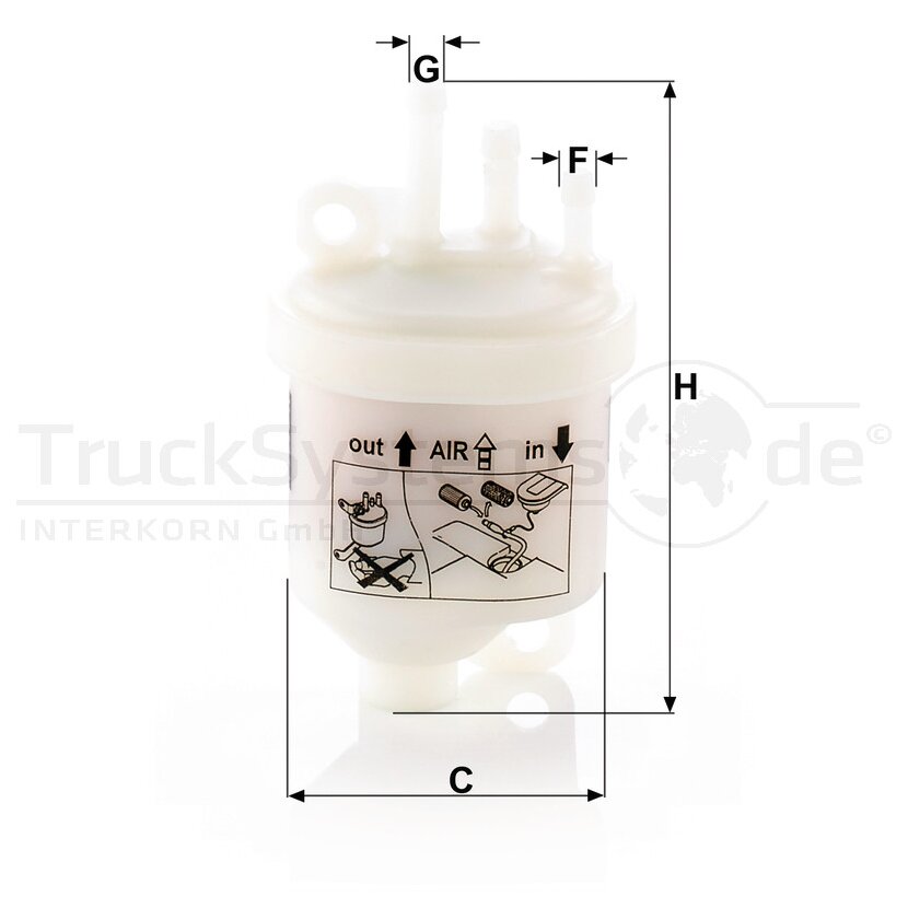 MANN-FILTER Kraftstofffilter WK 53 - WK53 für 05720387