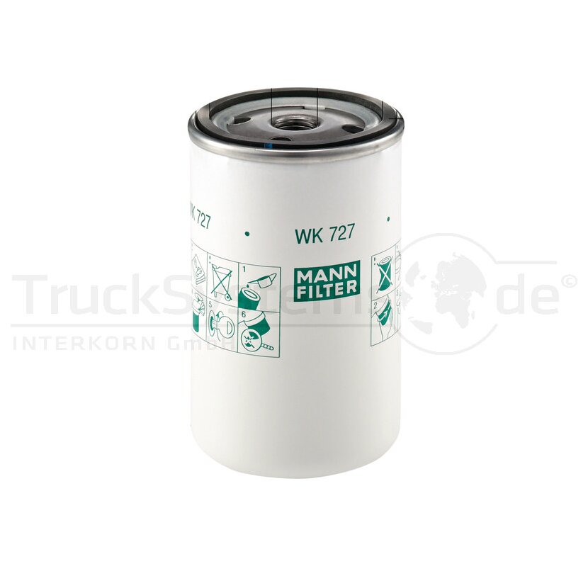MANN-FILTER Kraftstofffilter WK 727 - WK727 für 504113074