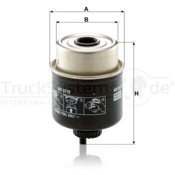 MANN-FILTER Kraftstofffilter WK 8118 - WK8118 für...