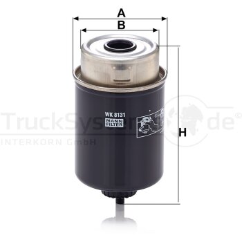 MANN-FILTER Kraftstofffilter WK 8131 - WK8131 für...