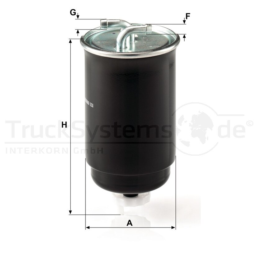 MANN-FILTER Kraftstofffilter WK 842/3 - WK842/3 für 1655 556