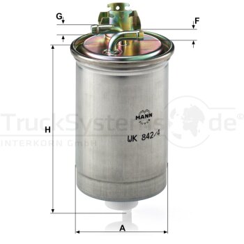 MANN-FILTER Kraftstofffilter WK 842/4 - WK842/4 für...
