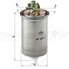 MANN-FILTER Kraftstofffilter WK 842/4 - WK842/4 für 191 127 401 A