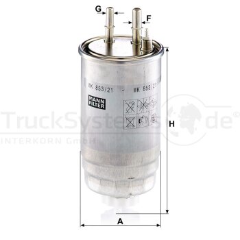 MANN-FILTER Kraftstofffilter WK 853/21 - WK853/21...