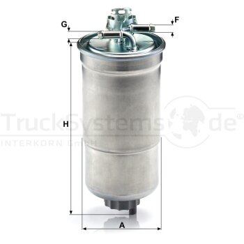 MANN-FILTER Kraftstofffilter WK 853/3 x - WK853/3x...
