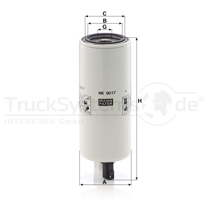MANN-FILTER Kraftstofffilter WK 9017 x - WK9017x für 4934879