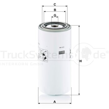 MANN-FILTER Kraftstofffilter WK 929 x - WK929x für...