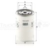 MANN-FILTER Kraftstofffilter WK 940/5 - WK940/5 für 6124 136