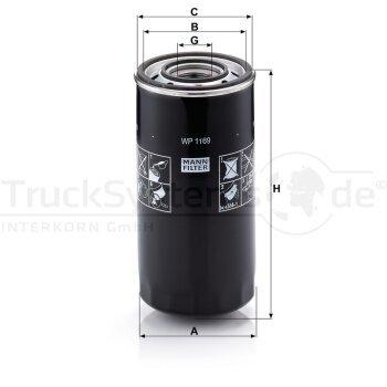 MANN-FILTER Ölfilter WP 1169 - WP1169 für 4787733