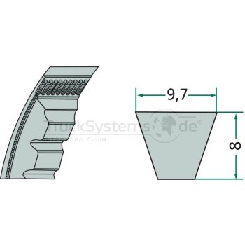 OPTIBELT Keilriemen PTS technisch  - XPZ 1112 XEP -...