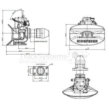 RINGFEDER Anhängerkupplung automatisch 4040G135B -...
