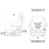 GRAMMER Kleinschlepper Sitz Primo Professional M - 1212688 - MSG 65/521 - PVC