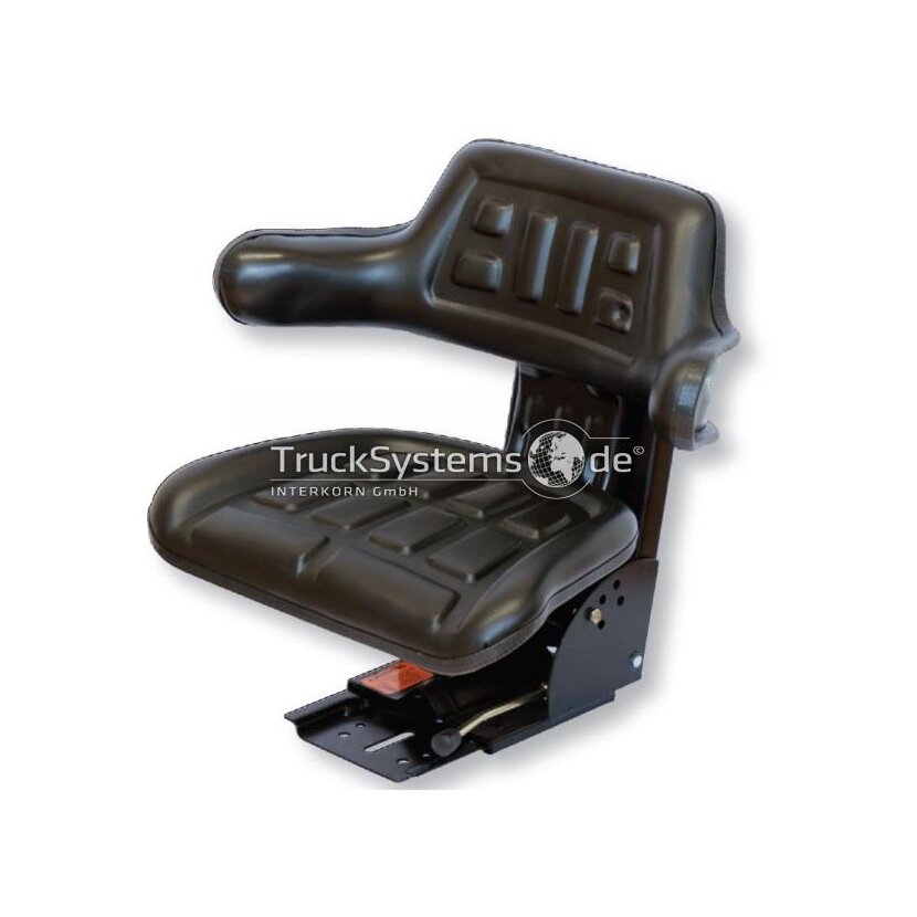 Tondo - PVC - Mechanisch gefedert - Schleppersitz Traktorsitz Staplersitz Baumaschinensitz - MS700R ITS