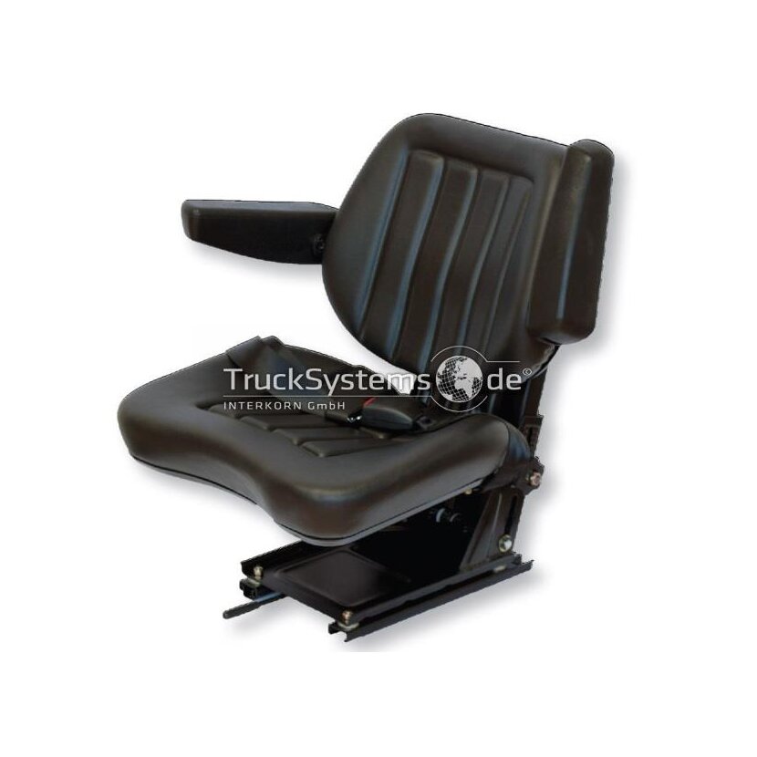 Mechanisch gefedert - Schleppersitz Traktorsitz Staplersitz Baumaschinensitz PVC - MS600A ITS
