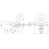 Mechanisch gefedert - Schleppersitz Traktorsitz Staplersitz Baumaschinensitz PVC schmal - MSV510S