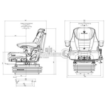GRAMMER Traktor Sitz Maximo Evolution Dynamic Same- NEW -...