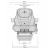 GRAMMER Schlepper Sitz Maximo Professional - NEW - 1288547 - MSG 95AL/731