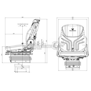 GRAMMER Traktor Sitz Compacto Comfort W luftgefedert -...