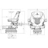 GRAMMER Traktor Sitz Compacto Comfort M luftgefedert - NEW - 1289045 - MSG 93/521