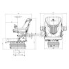 GRAMMER Traktor Sitz Compacto Comfort S luftgefedert - NEW - 1289043 - MSG 93/511