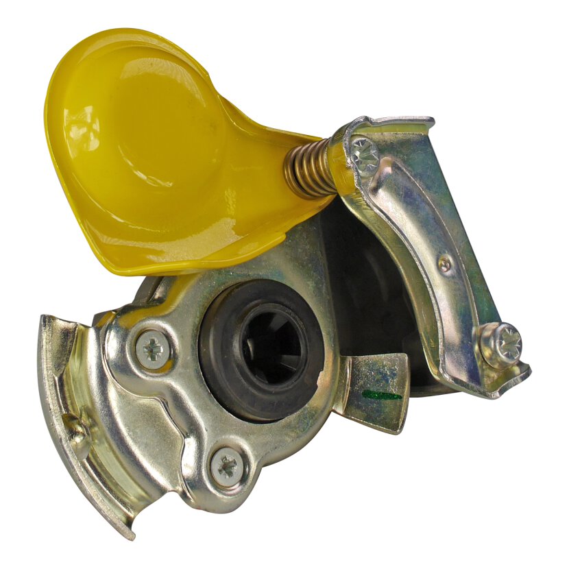 Kupplungskopf Automatik, gelb (Bremse), M16 x 1,5