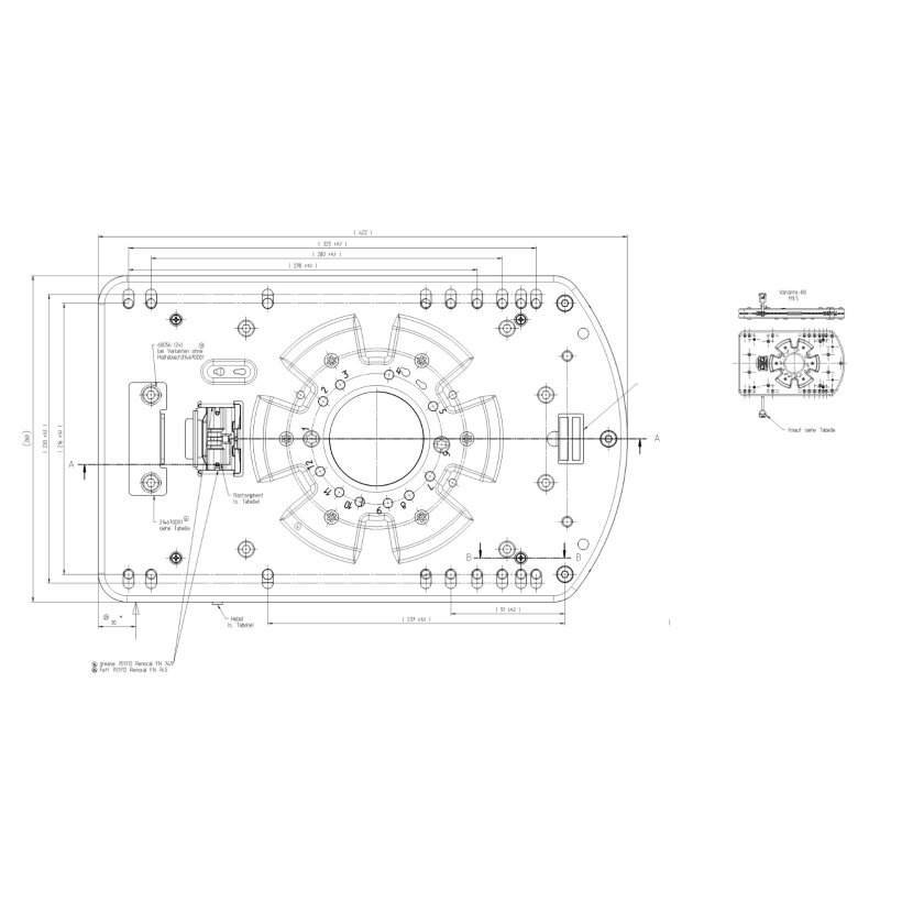 ISRI Drehplatte Drehteller Fahrersitz Universal 360°