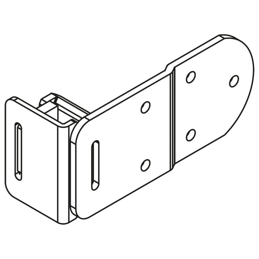 KINNEGRIP K6 Gegenhalter passend für Rückwand, Stahl, verzinkt, passend für K6 -  106121108