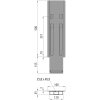 KINNEGRIP K20 Mittelrunge, Aluminium eloxiert, 500 mm, ohne Aufnahme - 205202