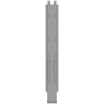 K20 Mittelrunge, Stahl, schwarz KTL, 1100 mm, mit Aufnahme