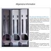 KINNEGRIP K20 Eckrunge hinten, rechts, Alu eloxiert,800mm,oderVerschluss,EV - 208802
