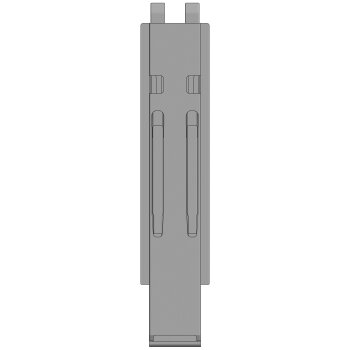 K20 Mittelrunge, Stahl, microZINQ?5, 600 mm, mit Aufnahme