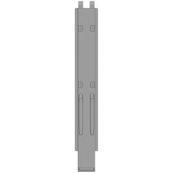 K20 Mittelrunge, Stahl, microZINQ?5, 1000 mm, mit Aufnahme