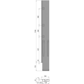 KINNEGRIP K20 Eckrunge hinten, links, microZINQ...
