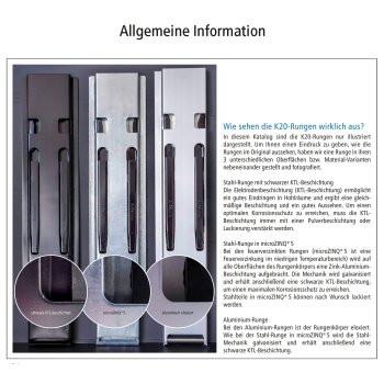 KINNEGRIP K20 Mittelrunge, Stahl, microZINQ?5, 1200 mm,...